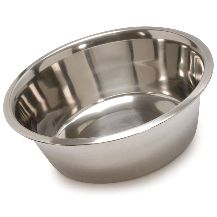 Jeffers Standard - Weight Stainless Steel Food & Water Pet Bowls - G3F3 - 3 Quart - Single - 5