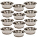 Jeffers Standard - Weight Stainless Steel Food & Water Pet Bowls - G3F4-12 - 5 Quart - 12 Pack - 18