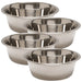 Jeffers Standard - Weight Stainless Steel Food & Water Pet Bowls - G3F4-4 - 5 Quart - 4 Pack - 19