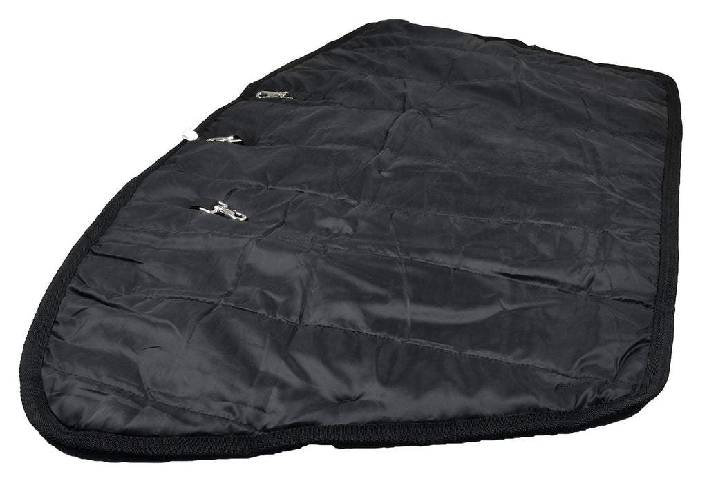 Jeffers 1680 Denier Waterproof Neck Rug for Horses, 240 Gram Fill - GAGPA - Black/Black - Small - 2
