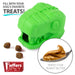 Jeffers T - Rex Natural Rubber Treat Dispensing Dental Dog Chew Toy for Medium Chewers with Vanilla Scent - I7Q5 - Small - Green - 1 - 5