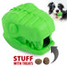 Jeffers T - Rex Natural Rubber Treat Dispensing Dental Dog Chew Toy for Medium Chewers with Vanilla Scent - I7Q5 - Small - Green - 1 - 1