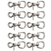 Jeffers Nickel - Plated Trigger Snap with Round Swivel Eye - IACA-10 - 10 Pack - 6