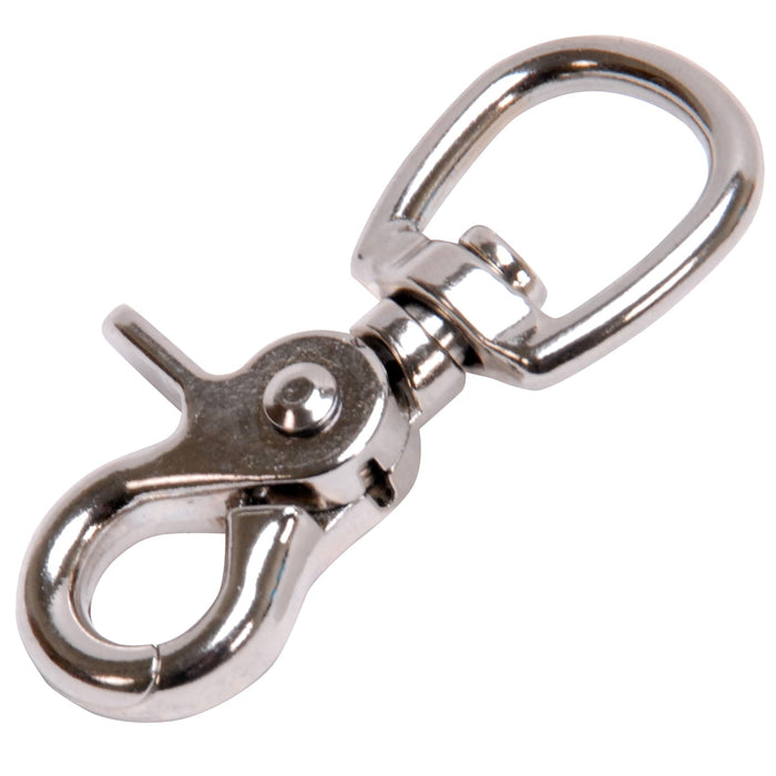 Jeffers Nickel - Plated Trigger Snap with Round Swivel Eye - IACA - Single - 1