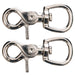 Jeffers Nickel - Plated Trigger Snap with Round Swivel Eye - IACA-2 - 2 Pack - 3