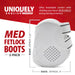 Jeffers Uniquely English Fetlock Boots for Horses, 2 - Pack - IAQT - Medium - White - 2 pk - 3