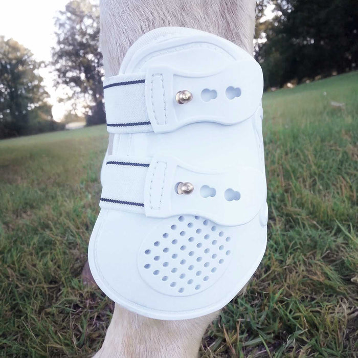 Jeffers Uniquely English Fetlock Boots for Horses, 2 - Pack - IAQT - Medium - White - 2 pk - 11
