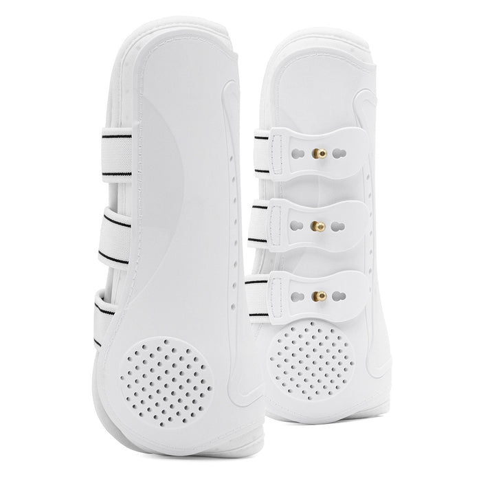 Jeffers Uniquely English Horse Tendon Boots, 2 - Pack - IAFX - Medium - White - 2 pk - 1