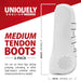 Jeffers Uniquely English Horse Tendon Boots, 2 - Pack - IAFX - Medium - White - 2 pk - 3