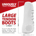 Jeffers Uniquely English Horse Tendon Boots, 2 - Pack - IAFX - Medium - White - 2 pk - 4