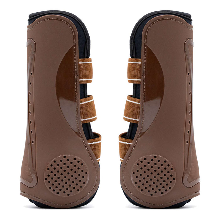 Jeffers Uniquely English Horse Tendon Boots, 2 - Pack - IAQI - Medium - Brown - 2 pk - 10