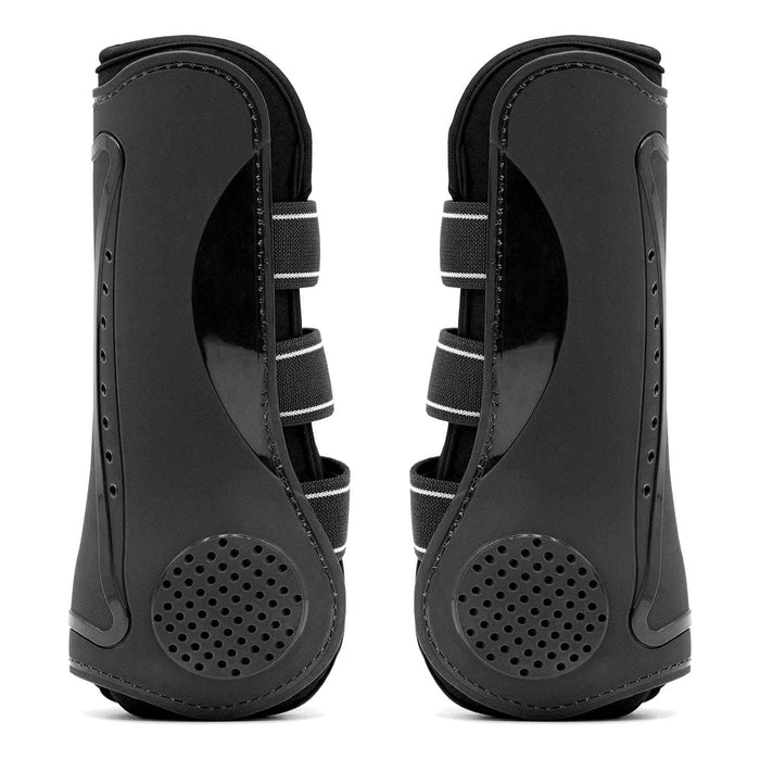 Jeffers Uniquely English Horse Tendon Boots, 2 - Pack - IAQJ - Medium - Black - 2 pk - 18