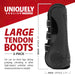 Jeffers Uniquely English Horse Tendon Boots, 2 - Pack - IAQJ - Medium - Black - 2 pk - 17