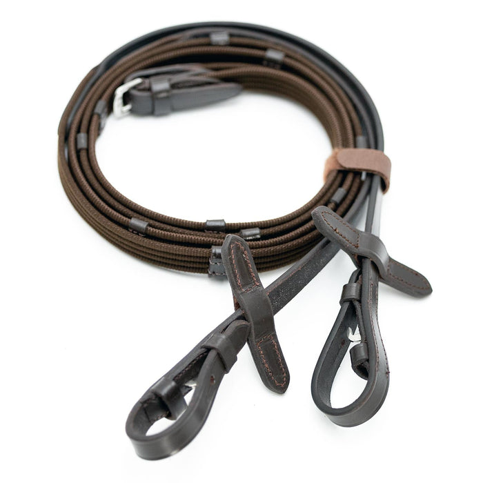 Jeffers Uniquely English "Kentucky" Fancy Stitched Leather Jumping Bridle for Horses - JEF14K - Havana - Cob - 1 - 7