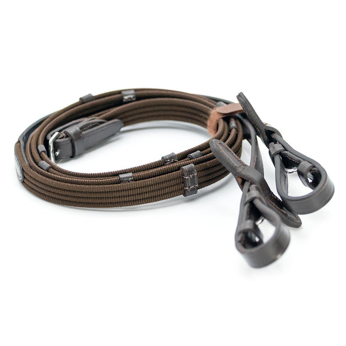 Jeffers Uniquely English "Kentucky" Fancy Stitched Leather Jumping Bridle for Horses - JEF14K - Havana - Cob - 1 - 8