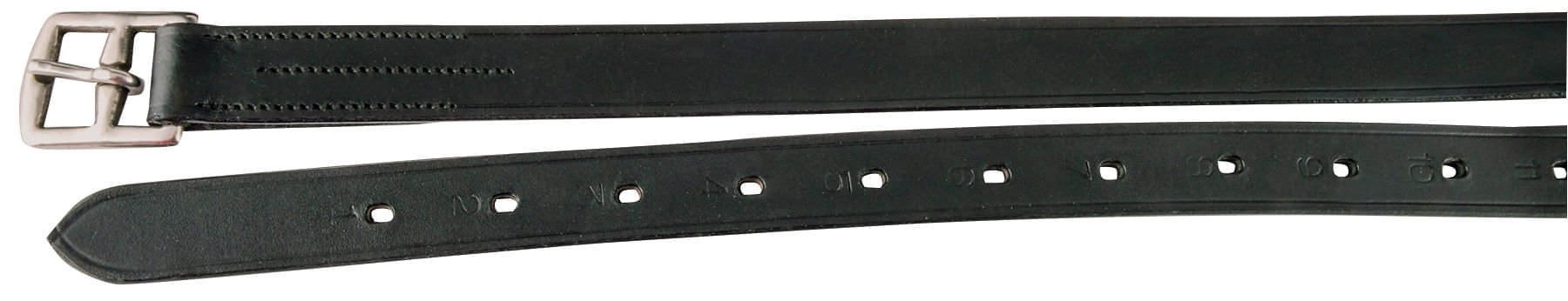 Jeffers Uniquely English Traditional 1" Stirrup Leathers - GAG1B9 - Black - 54 in - 2