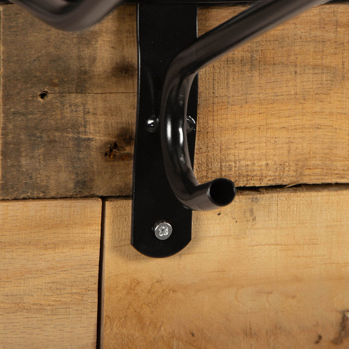 Jeffers Wall Mount English Saddle Rack with Tack Hook - IAS3 - 5