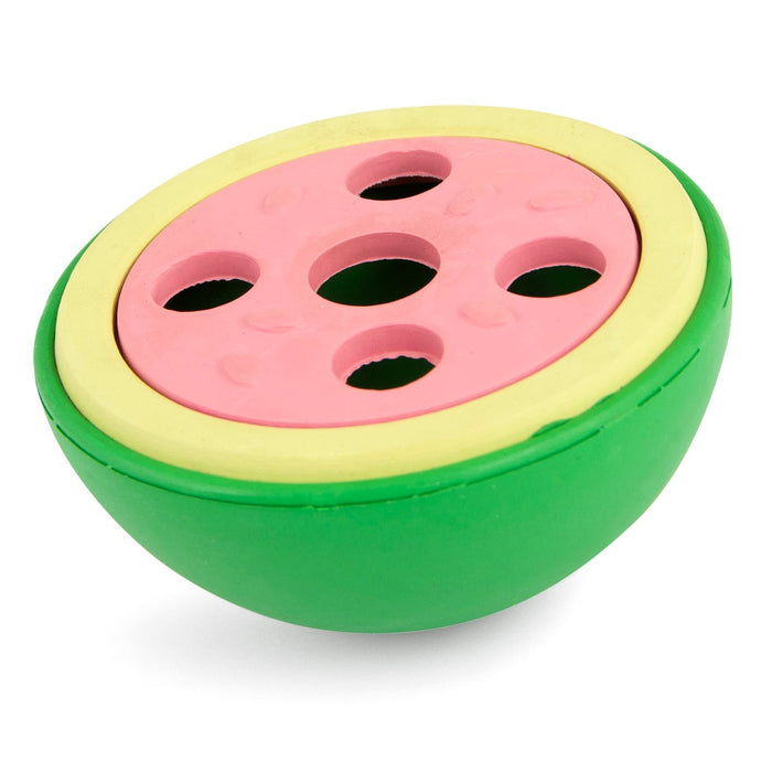 Jeffers Watermelon Natural Rubber Treat Dispensing Dog Dental Chew Toy with Vanilla Scent - I7QU - Multi - Small - 1 - 9