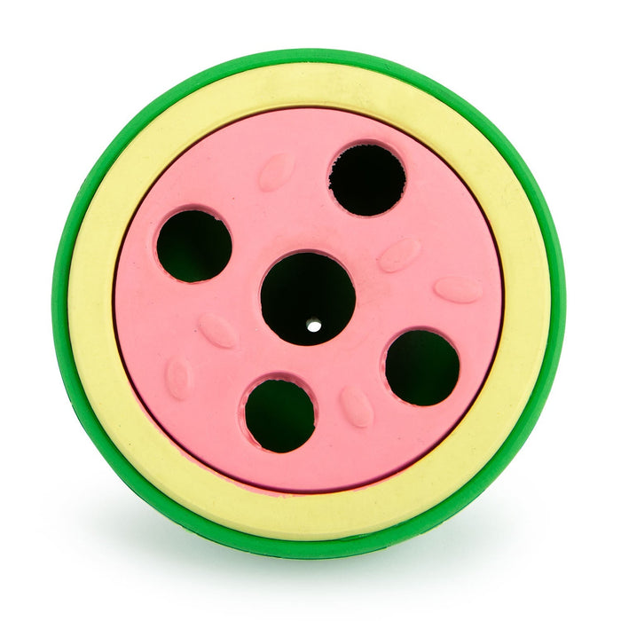Jeffers Watermelon Natural Rubber Treat Dispensing Dog Dental Chew Toy with Vanilla Scent - I7QU - Multi - Small - 1 - 10