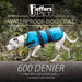 Jeffers Waterproof Breathe - Comfort 600D Ripstop Dog Blanket, 200 Gram - I2J2 - Light Green with Plum - 8" - 3