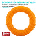 Jeffers Wavy Ring Tugger Natural Rubber Dog Chew Toy for Tug, Fetch & Dental Support - I7RU - Multi - Medium - 1 - 3