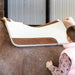 Jeffers WoolLuxe 100% Wool Felt Equine Saddle Pad – Cushioned, Breathable, and Shock - Absorbing - JEF12Z - Cream - 30" x 30" - 3/4" - 7