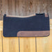 Jeffers WoolLuxe 100% Wool Felt Equine Saddle Pad – Cushioned, Breathable, and Shock - Absorbing - JEF13A - Black - 30" x 30" - 3/4" - 46