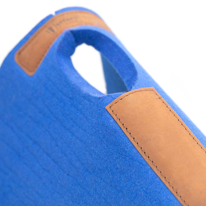 Jeffers WoolLuxe 100% Wool Felt Equine Saddle Pad – Cushioned, Breathable, and Shock - Absorbing - JEF13F - Blue - 30" x 30" - 3/4" - 37