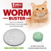 Jeffers WORM BUSTER Cat Dewormer Flavored Tablets with Praziquantel & Pyrantel - JEFZVC - 2 - 16 lbs - Yeast/Vanilla - 5 tabs - 4