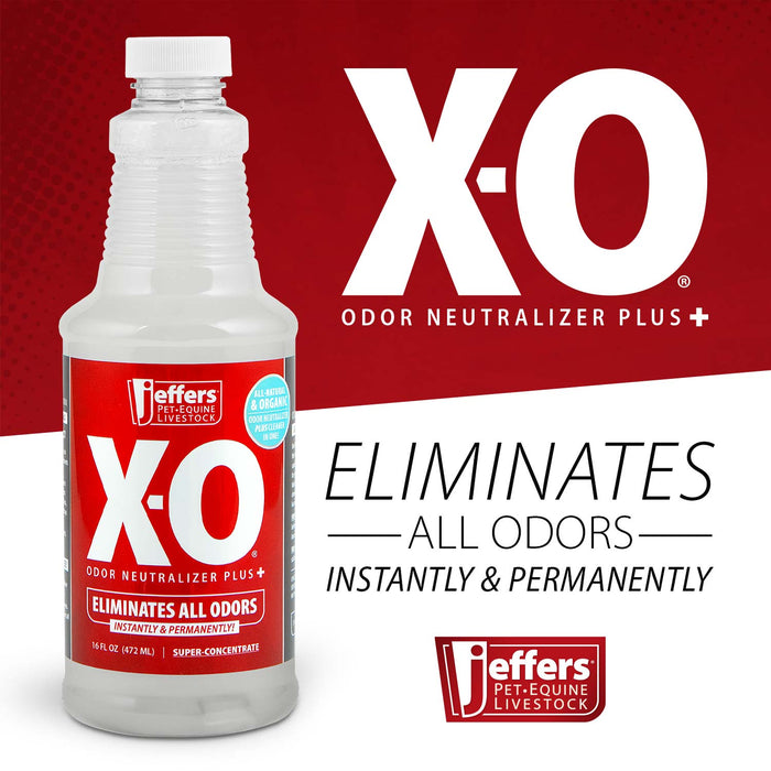 Jeffers X - O Pet Odor Neutralizer Plus + Cleaner Concentrate - TZJM - 16 oz - 2