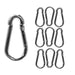 Jeffers Zinc - Plated Steel Bucket Hook Spring Snap - IAZ1-10 - 5/16" x 3 - 1/8" - 10 Pack - 5