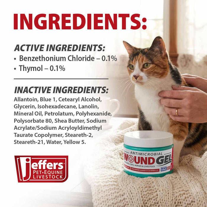 Jeffers Wound Gel, 12 ounce Jar Size 12 ounce