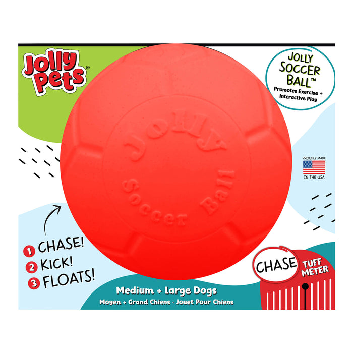Jolly Soccer Ball for Dogs – Durable, Floating, Puncture - Resistant, Fetch Toy, Made in USA - H7UA - Orange - 3" Mini - Vanilla - 5