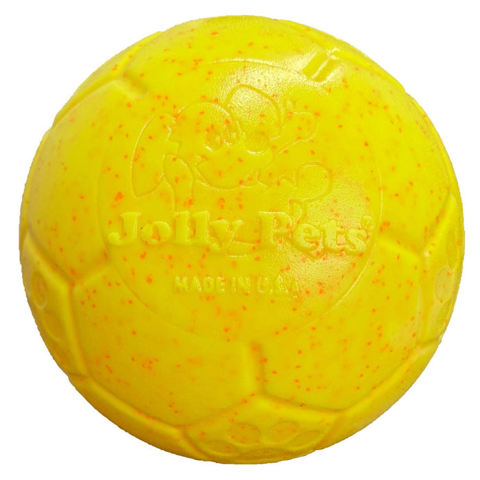 Jolly Soccer Ball for Dogs – Durable, Floating, Puncture - Resistant, Fetch Toy, Made in USA - H7XS - Limited Edition - Sunshine (Yellow/Orange) - 6" - Coconut - 1