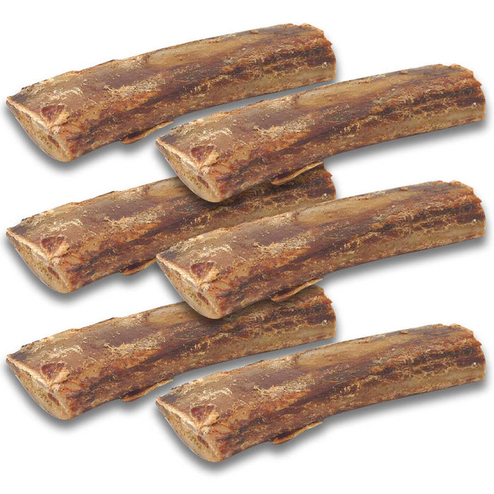 Jones Natural Chews Smoked Beef Rib Bones for Dogs, USA - Made, Slow - Roasted - RQR1-6PK - Smoked Beef - 7" - 6 ct - 5