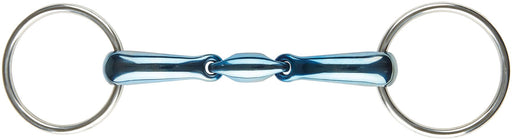 JP Korsteel Blue Steel Oval Link Loose Ring Snaffle Bit - KO1QG - 5.5 in - 2