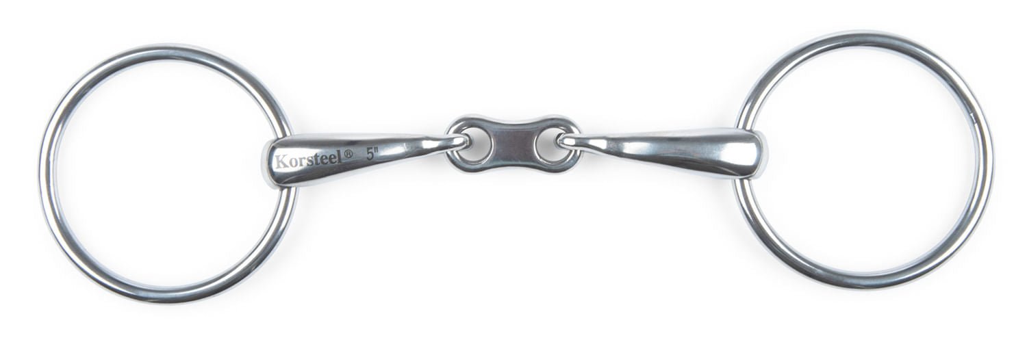 JP Korsteel French Link Loose Ring Snaffle Bit - 0V5N - 5 in - 1