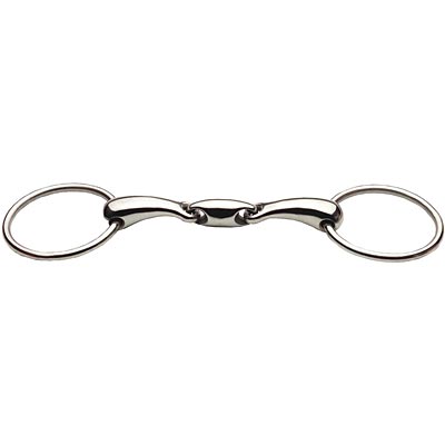 JP Korsteel Stainless Steel Oval Link Loose Ring Snaffle Bit - 0VJP6 - 5 in - 3