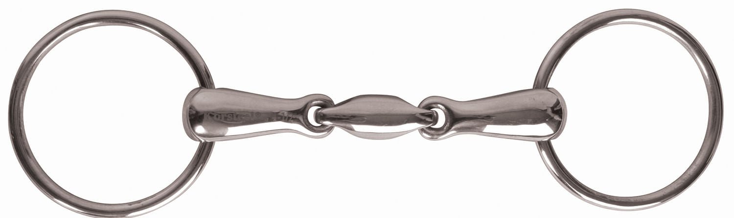 JP Korsteel Stainless Steel Oval Link Loose Ring Snaffle Bit - 0VJP6 - 5 in - 12