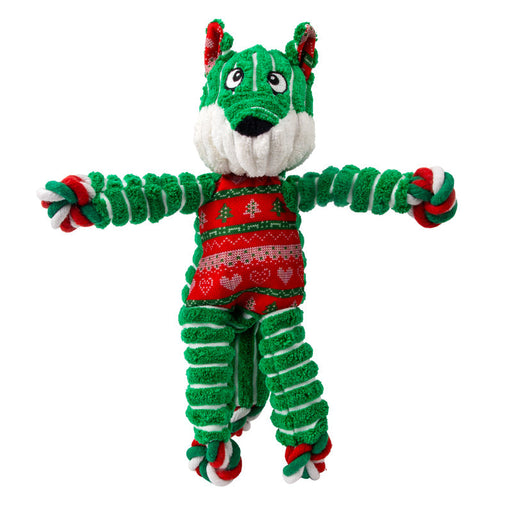 Holiday Floppy Knots Fox Sm/Md Color Green