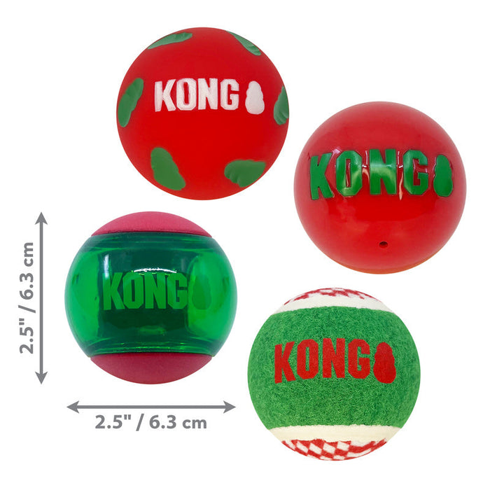 Holiday Occasions Balls 4-pk Md Color Assorted