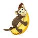 Pull-A-Partz™ Pals Monkey Color Tan