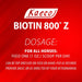 Kaeco Biotin 800 Z Pellets Equine Supplement - KKB9 - Biotin 800 Z Pellets, 6 lbs (90 day supply) - 3