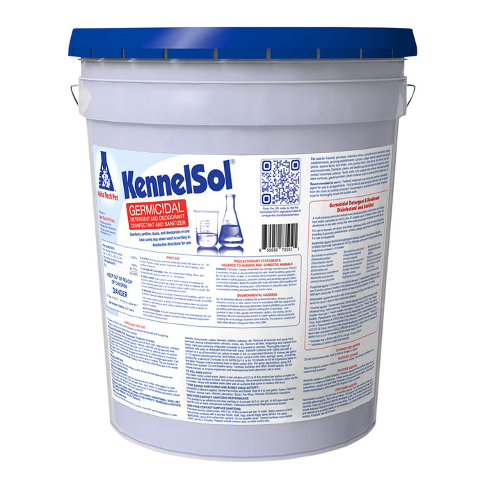 KennelSol Germicidal Detergent & Deodorant Cleaner - 005ALPHA-4205 - 5 Gallon Pail - Wintergreen - Blue - 11