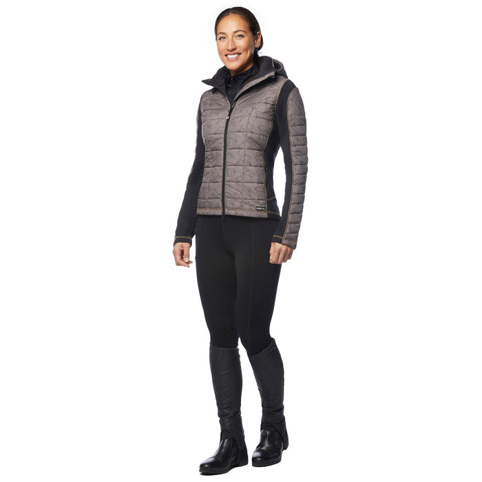 Kerrits Women's Heads Up Winter Whinnies Quilted Riding Jacket - KT2GB - XSmall - Sable - 6