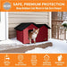K&H Extra Wide Heated Outdoor Cat House – Insulated Kitty Shelter with Removable Heated Pad for Multiple Cats - PCV1 - Red - 26.5" x 21.5" x 15.5" - 8