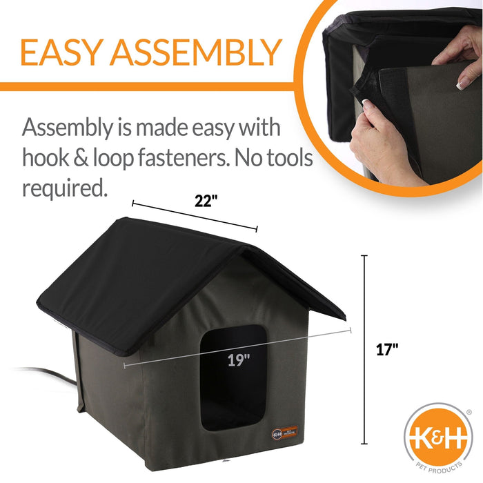 K&H Outdoor Heated Cat House - PCKJ - 3
