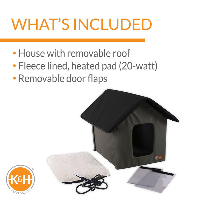 K&H Outdoor Heated Cat House - PCKJ - 4
