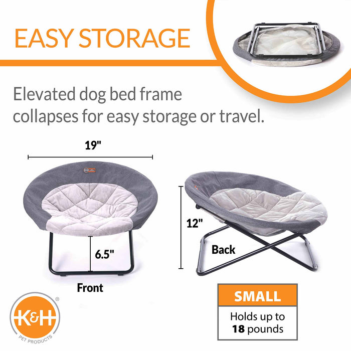K&H Pet Products Elevated Cozy Cot - PCFW - Gray - Small - 10