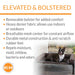 K&H Pet Products Original Bolster Pet Cot Elevated Pet Bed - PCGC - Chocolate/Black - Medium - 11